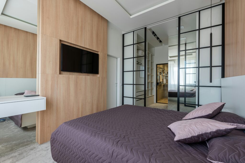 porte vitrée chambre